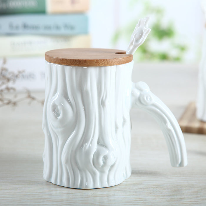 Creative Modern style White Tree Mug