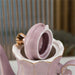 Purple Glaze With Gold Line Tea Set