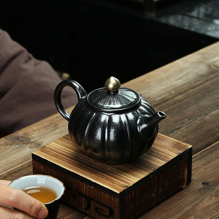 Vintage Glazed Chinese Kung Fu Teapot