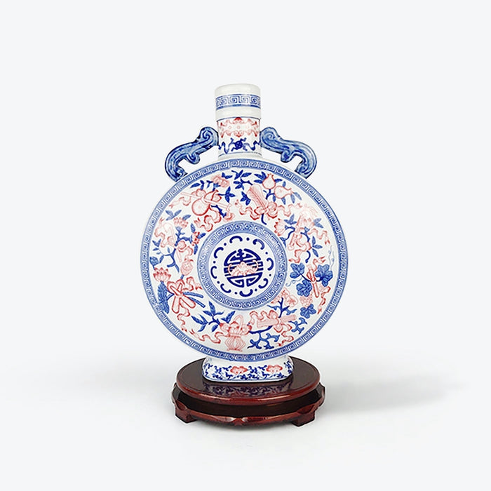 Vintage Style Enamel Porcelain Vase