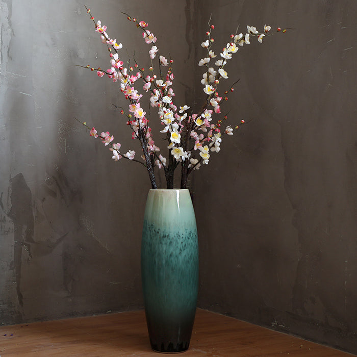 Gradient Green Floor Vase