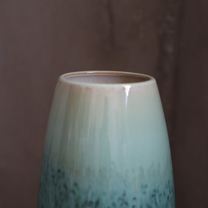 Gradient Green Floor Vase
