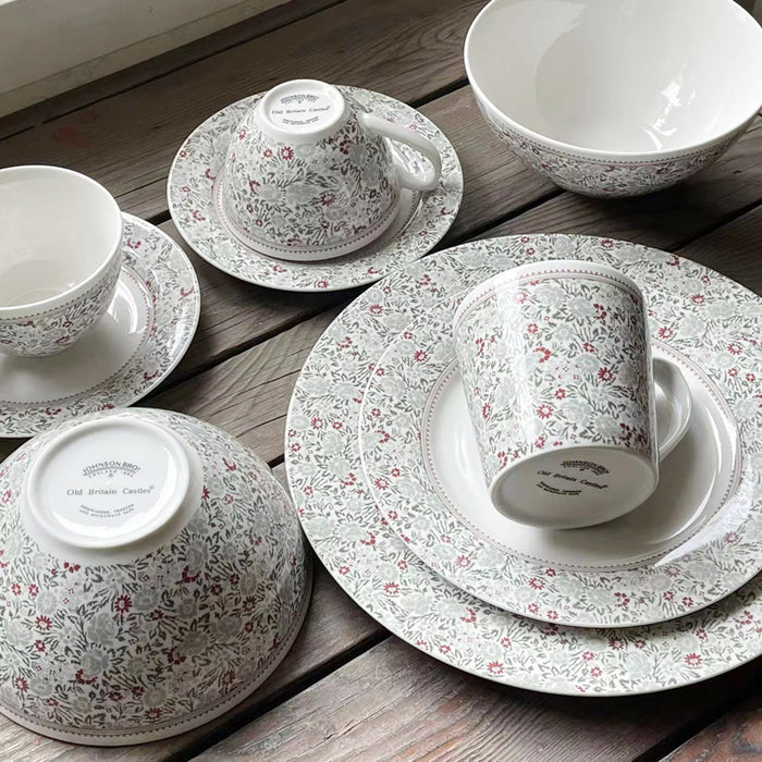 English Floral Tea Cup And Saucer Set
