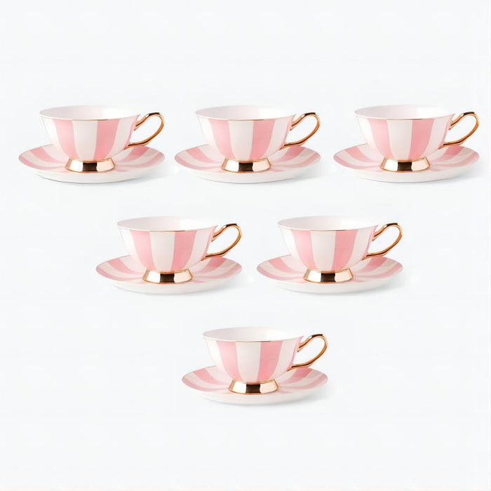 Pink Storm Polka Dot Coffee Set