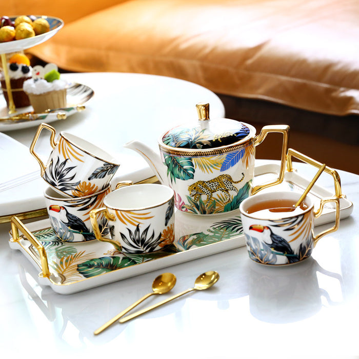 tea set,british tea set,english tea set,floral tea set — HauSweet