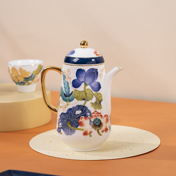 Chinese Enamel Painted Porcelain Tea Set