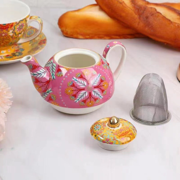 Bohemian Style Hand Painted Tea Set