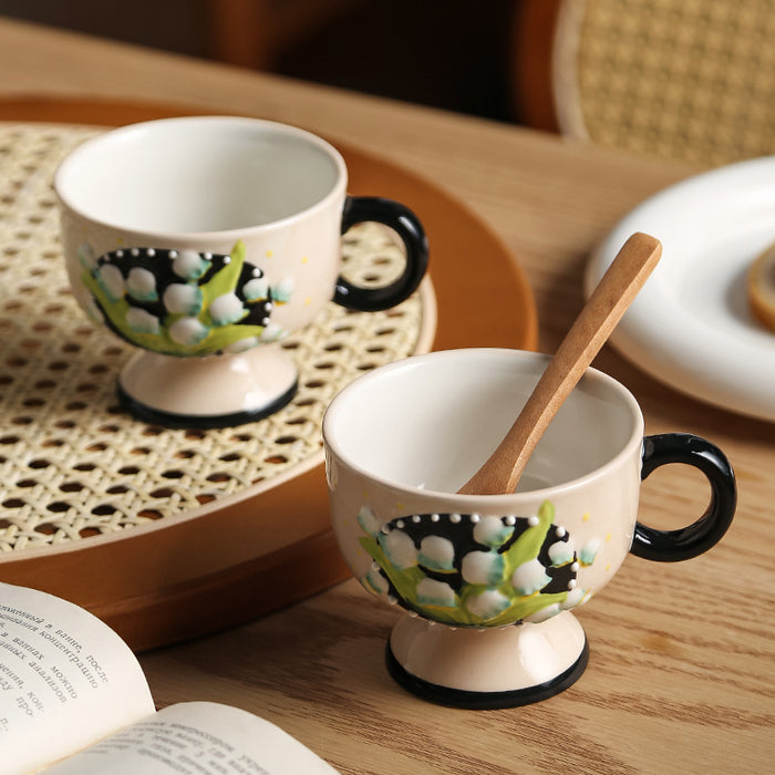 Set of 2 Lily Of The Valley Cup And Saucers