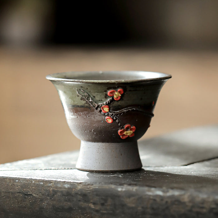 Japanese Style Firewood Handmade Cup