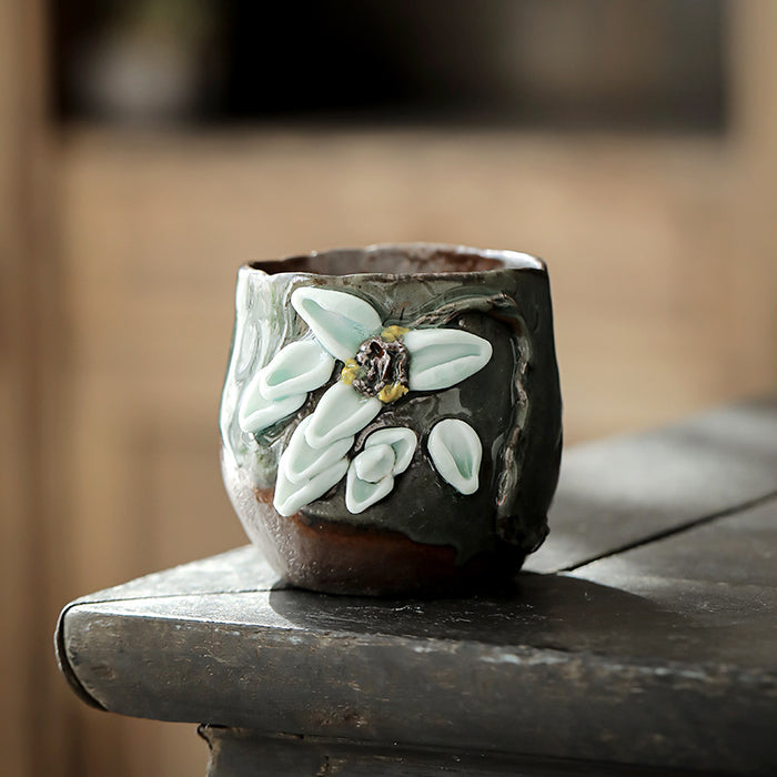 Japanese Style Firewood Handmade Cup