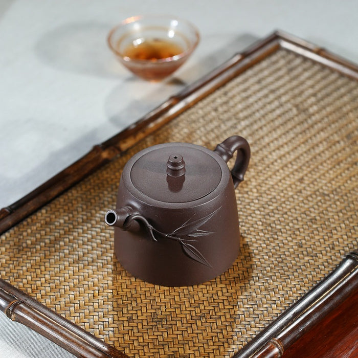 Chinese YiXing Zisha Handmade Handuo Teapot