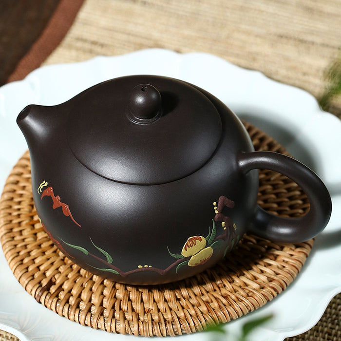 Yixing Black Clay Xishi Teapot