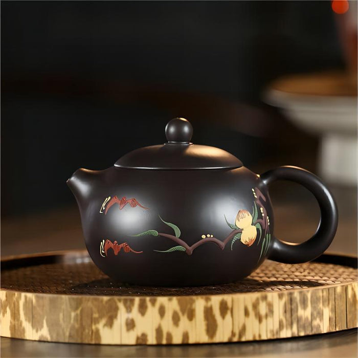 Yixing Black Clay Xishi Teapot