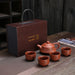 Yixing Carved Zisha Tea Set-8