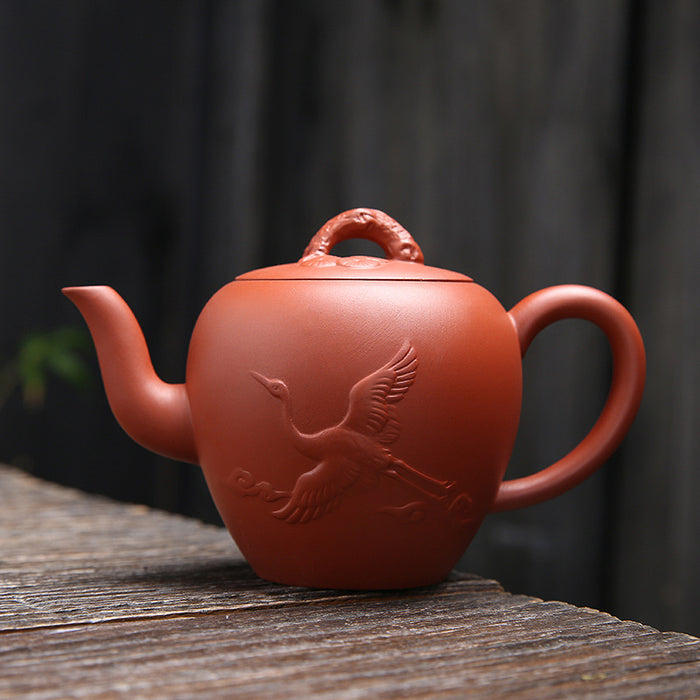 Yixing Flying Crane Zisha Teapot