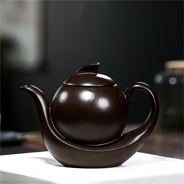 Yixing Ship Shape Zisha Teapot