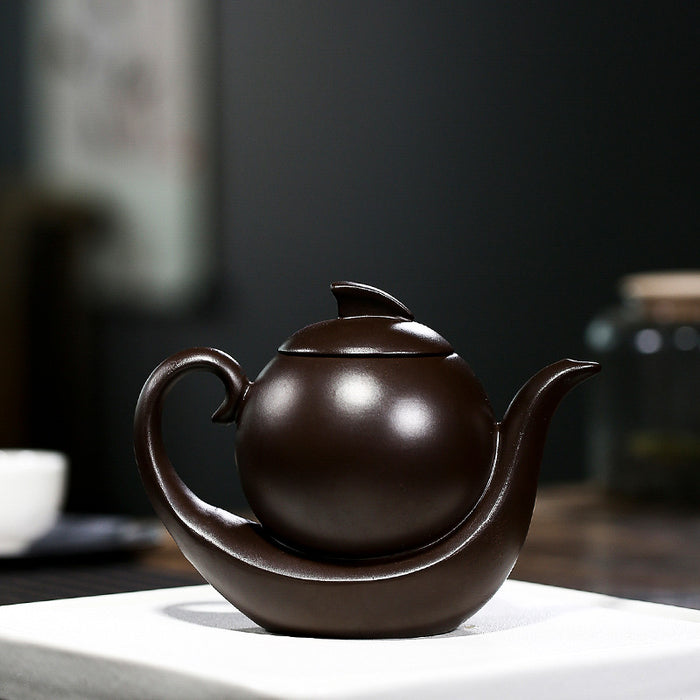 Yixing Ship Shape Zisha Teapot