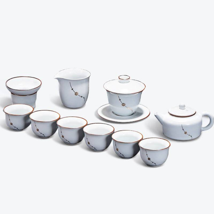 White Porcelain Kung Fu Tea Set