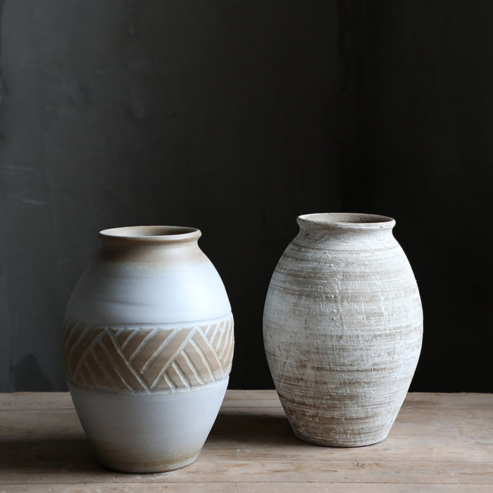 Chinese Vintage Handmade Ceramic Vase