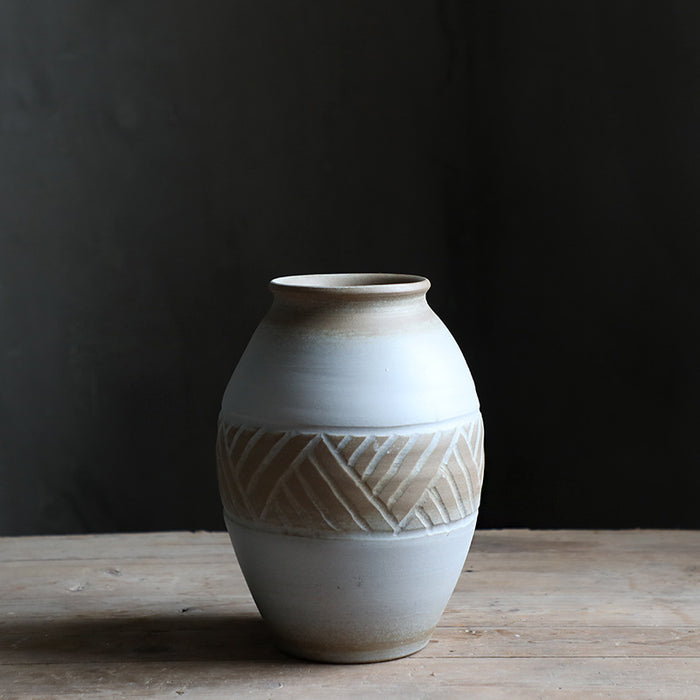 Chinese Vintage Handmade Ceramic Vase