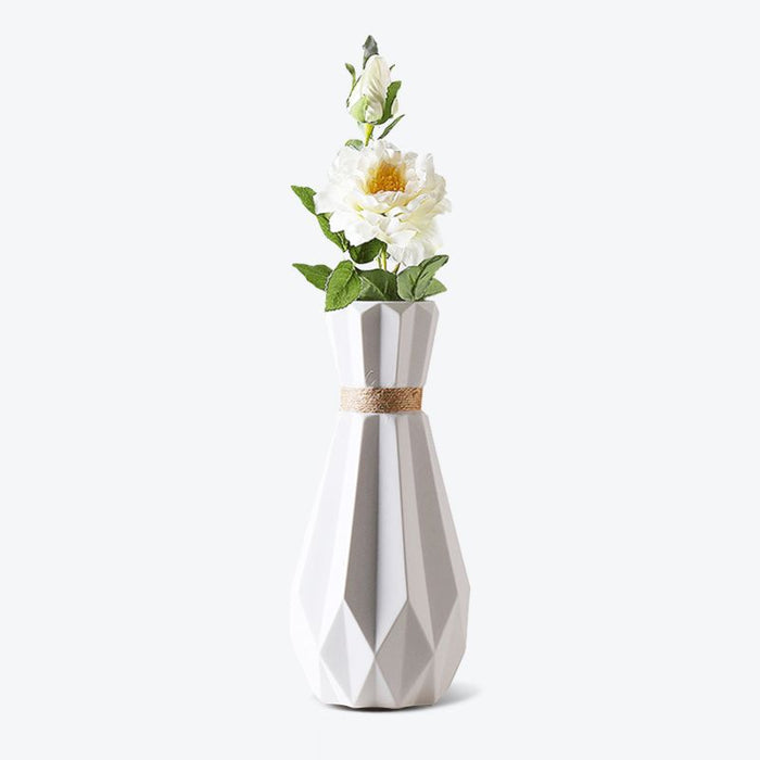 Nordic White Matte Ceramic Vase