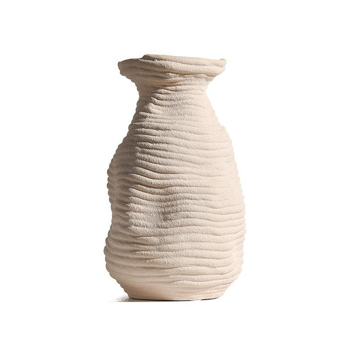 Modern Cream Ceramic Vase