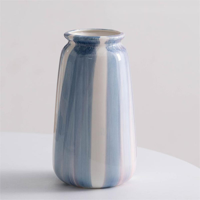 Modern Blue Ceramic Decorative Vase