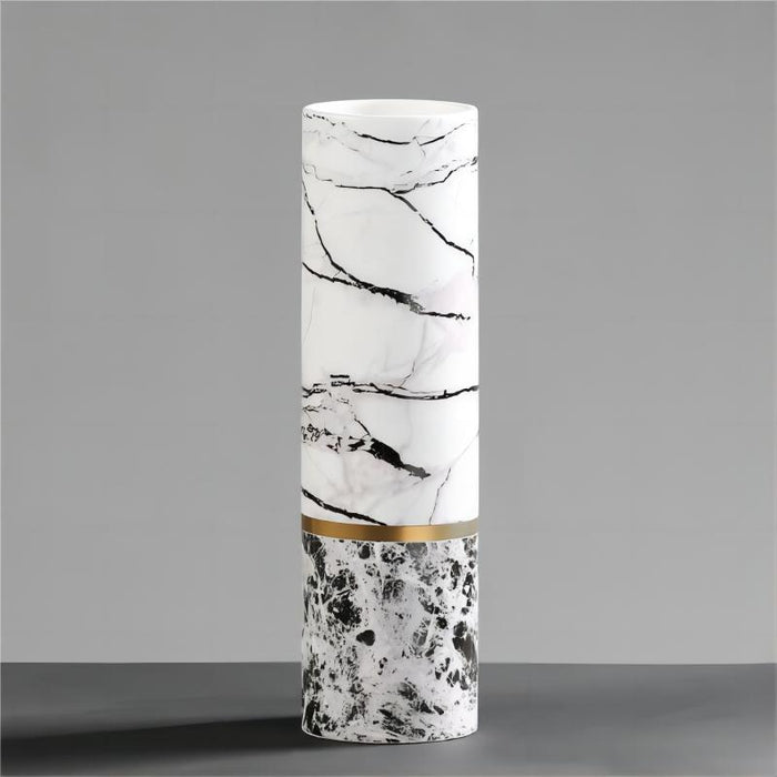 Nordic Marble Pattern Ceramic Vase