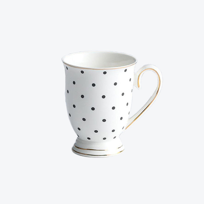Modern Style Black Dot Ceramic Mug