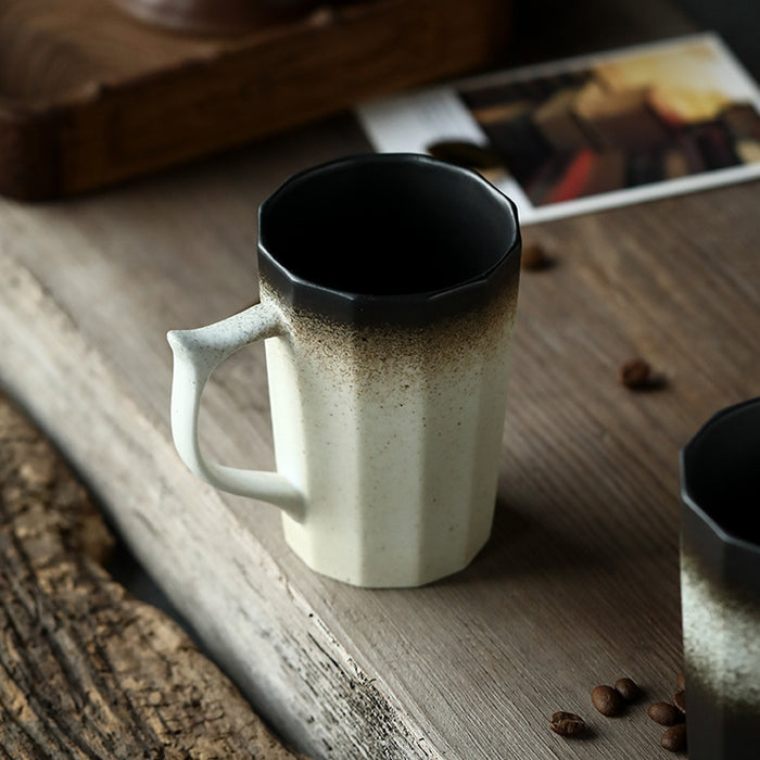 Japanese Style Frosted Gradient Ceramic Mug