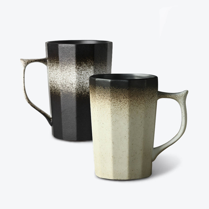 Japanese Style Frosted Gradient Ceramic Mug