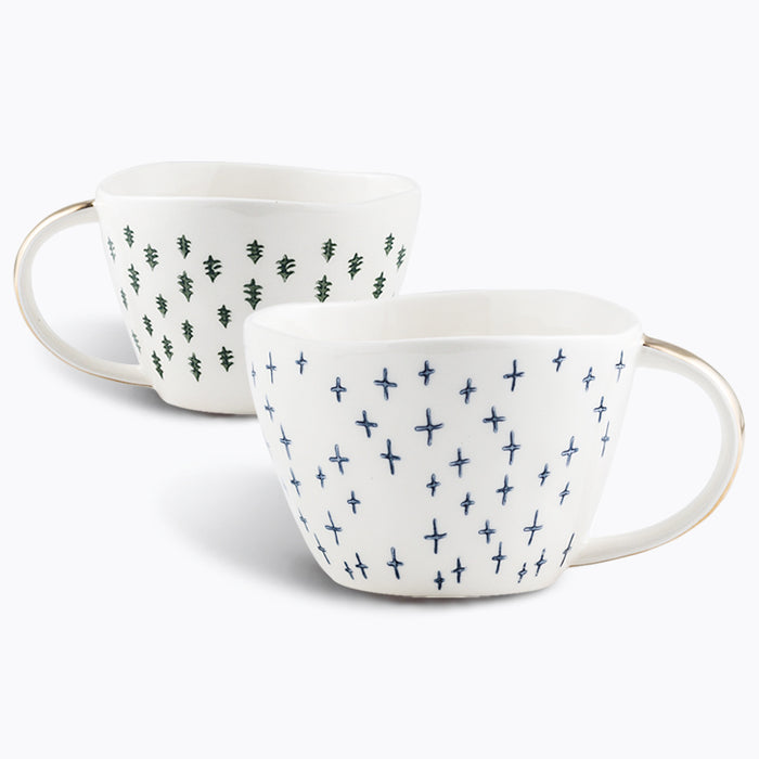 Modern Ceramic Underglaze Special-Shaped Mug