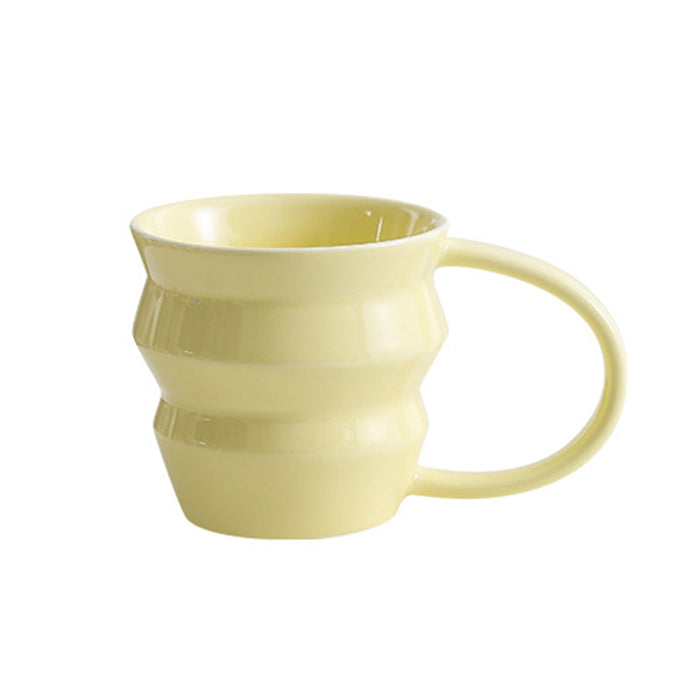 Modern Ceramic Underglaze Irregular Shape Mug