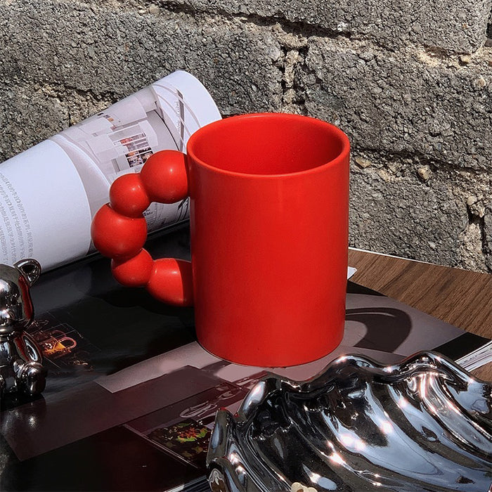 Modern Ceramic Mug With Creative Gourd Handle