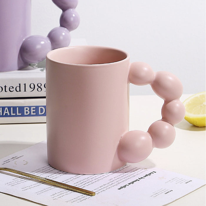 Modern Ceramic Mug With Creative Gourd Handle