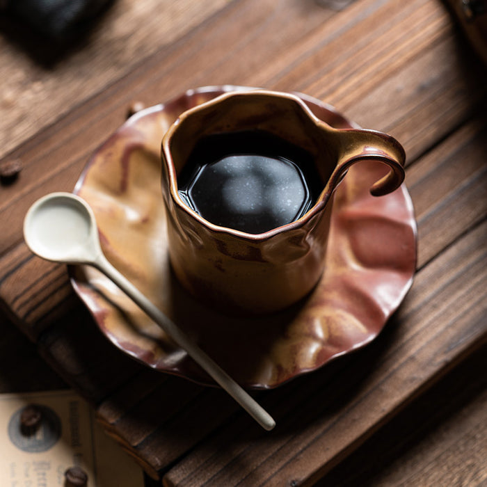 Japenese Twisted Irregular Ceramic Coffee Cup