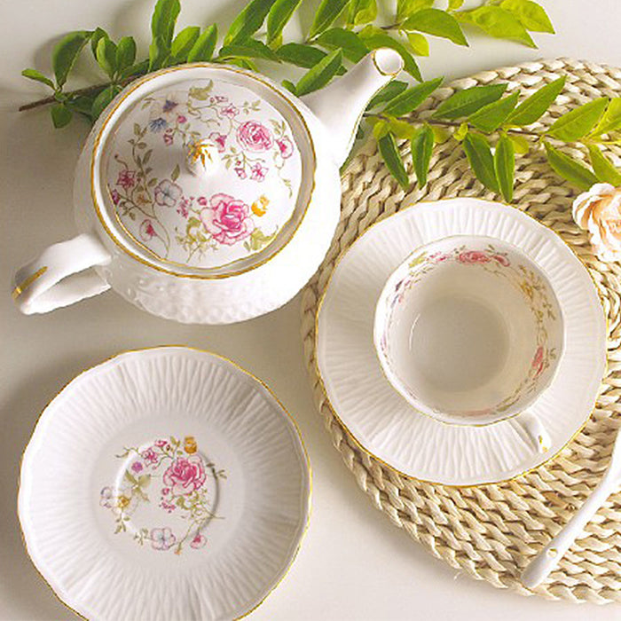 Golden Trim Elegenth Ceramic Tea Set
