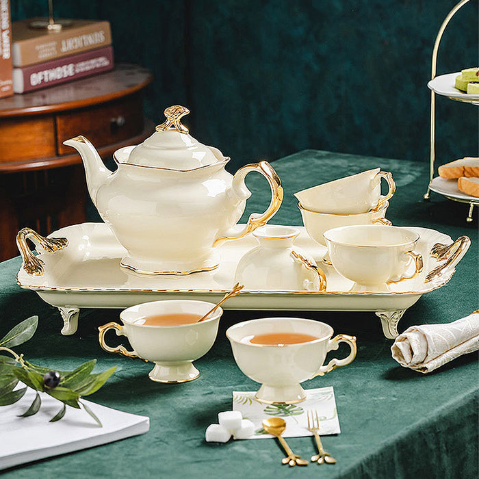 European Lvory Porcelain Tea Set