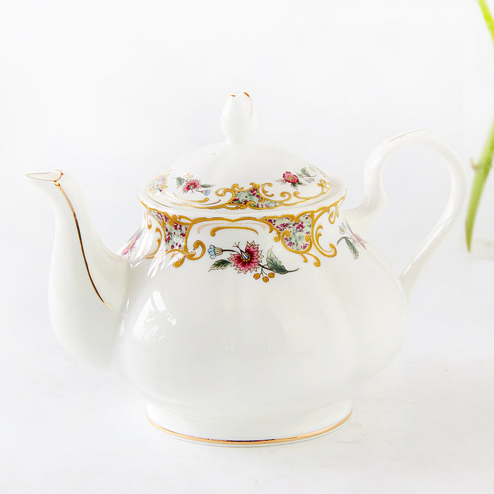 European Flower Fine Bone China Tea Set