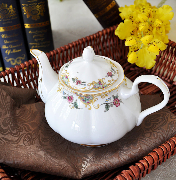 European Flower Fine Bone China Tea Set