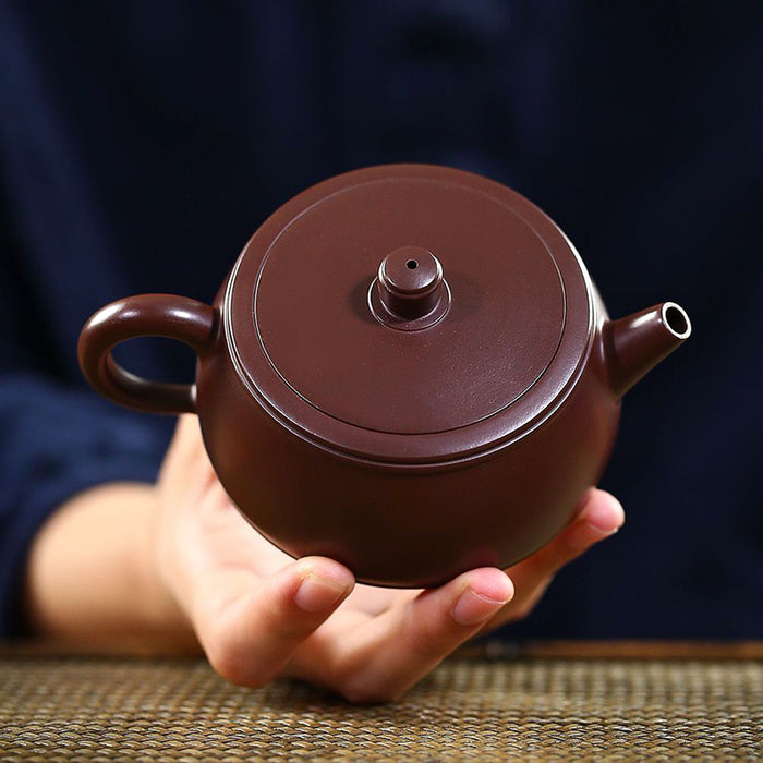 Handmade Jinglan Zisha Clay Teapot-3