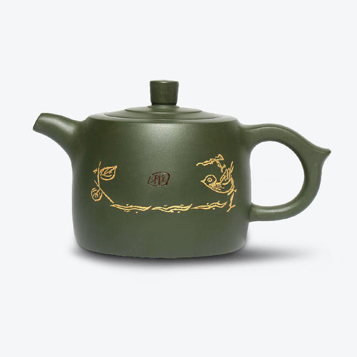 Chinese Bird Handmade Zisha Teapot-1