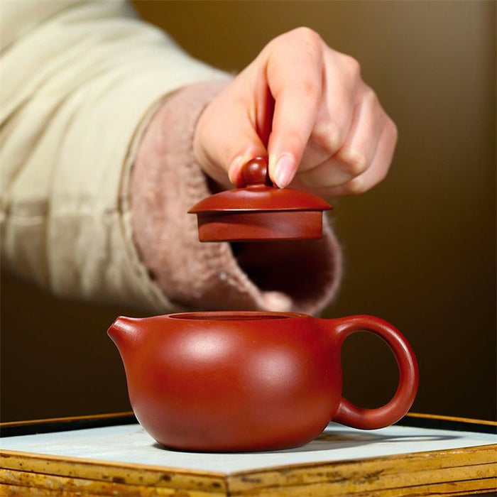 Yixing Dahongpao XiShi Purple Clay Teapot-4
