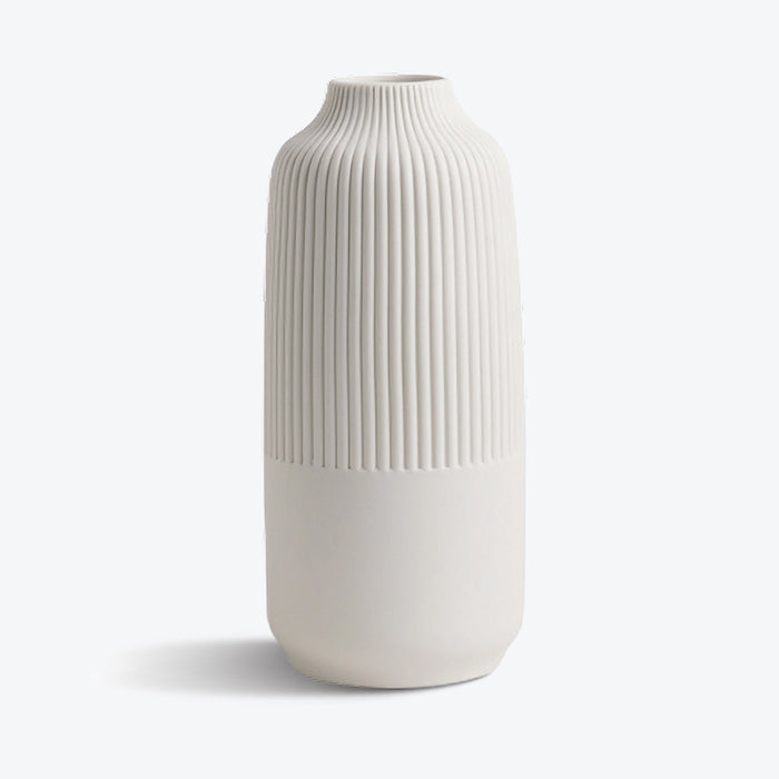 Vertical Striped Ceramic Table Vase-1