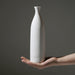 White Horizontal Striped Ceramic Vase-4