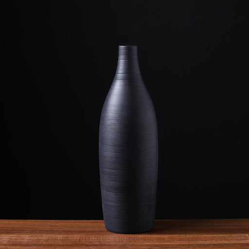 Horizontal Striped Ceramic Vase-2