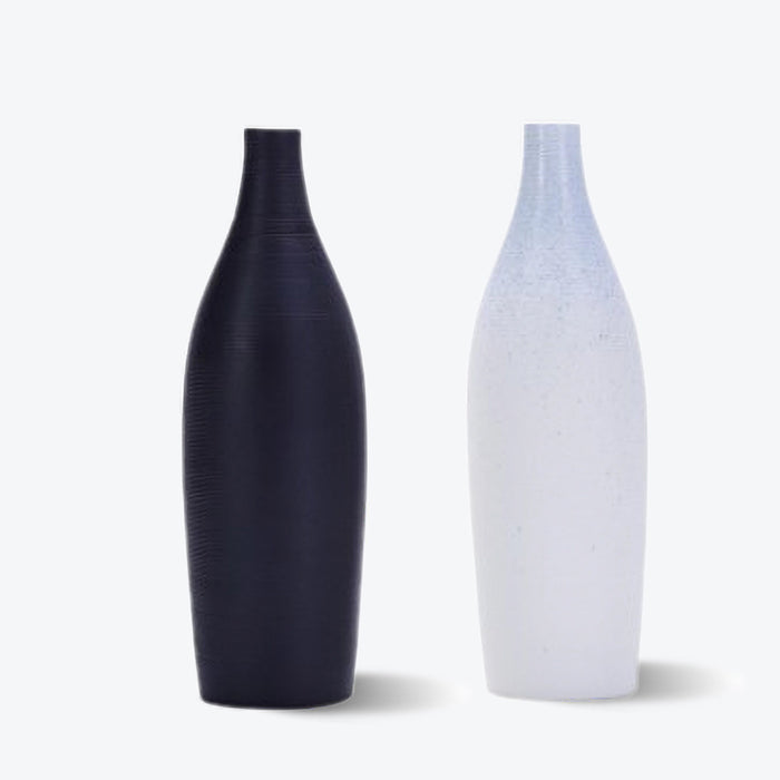 Horizontal Striped Ceramic Vase-1