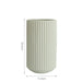 White Vertical Striped Ceramic Vase-5
