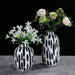 Black and White Dotted Line Porcelain Vase-2