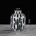 Black and White Dotted Line Porcelain Vase-7